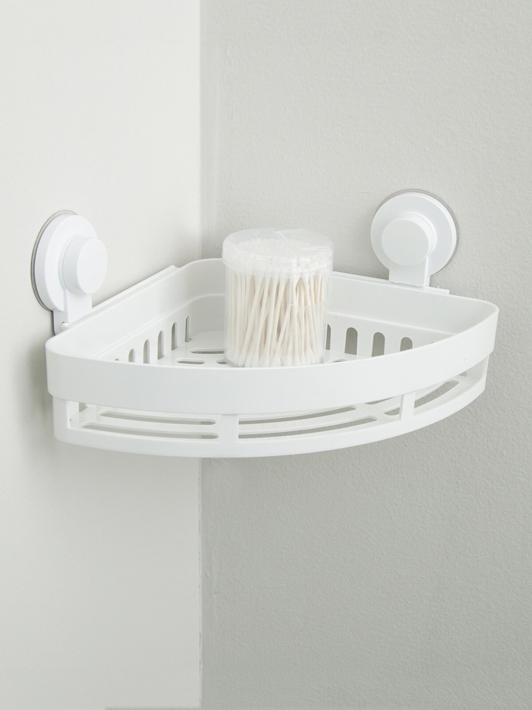 Home Centre White Solid Orion Corner Rack With Suction Cup Price in India
