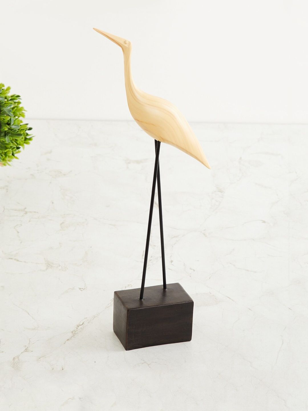 Home Centre Brown & Beige Splendid Solid Polyresin Bird Figurine Showpiece Price in India