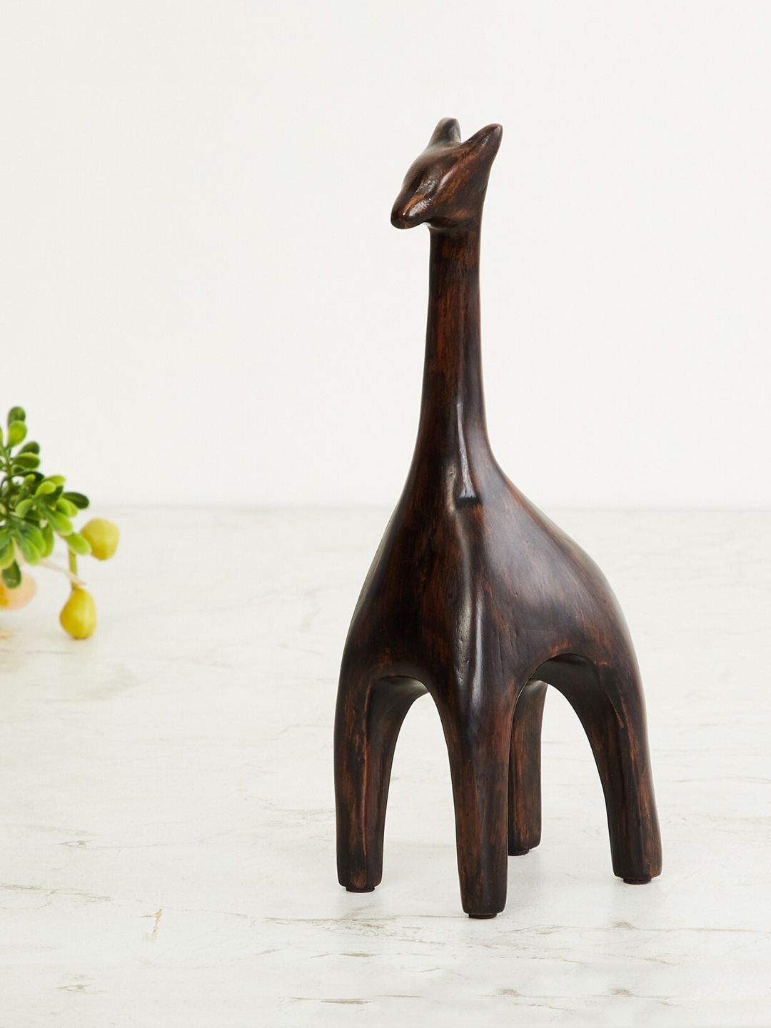 Home Centre Brown Solid Polyresin Adrian Giraffe Figurine Showpiece Price in India