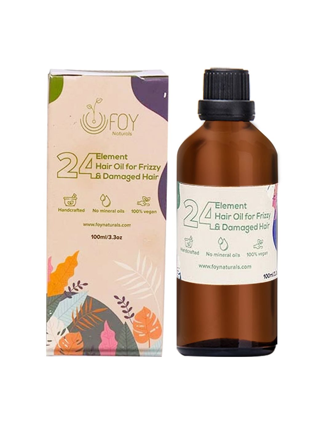 FOY Naturals 24 Element Oil for Frizzy & Damaged Hair 100 ml Price in India