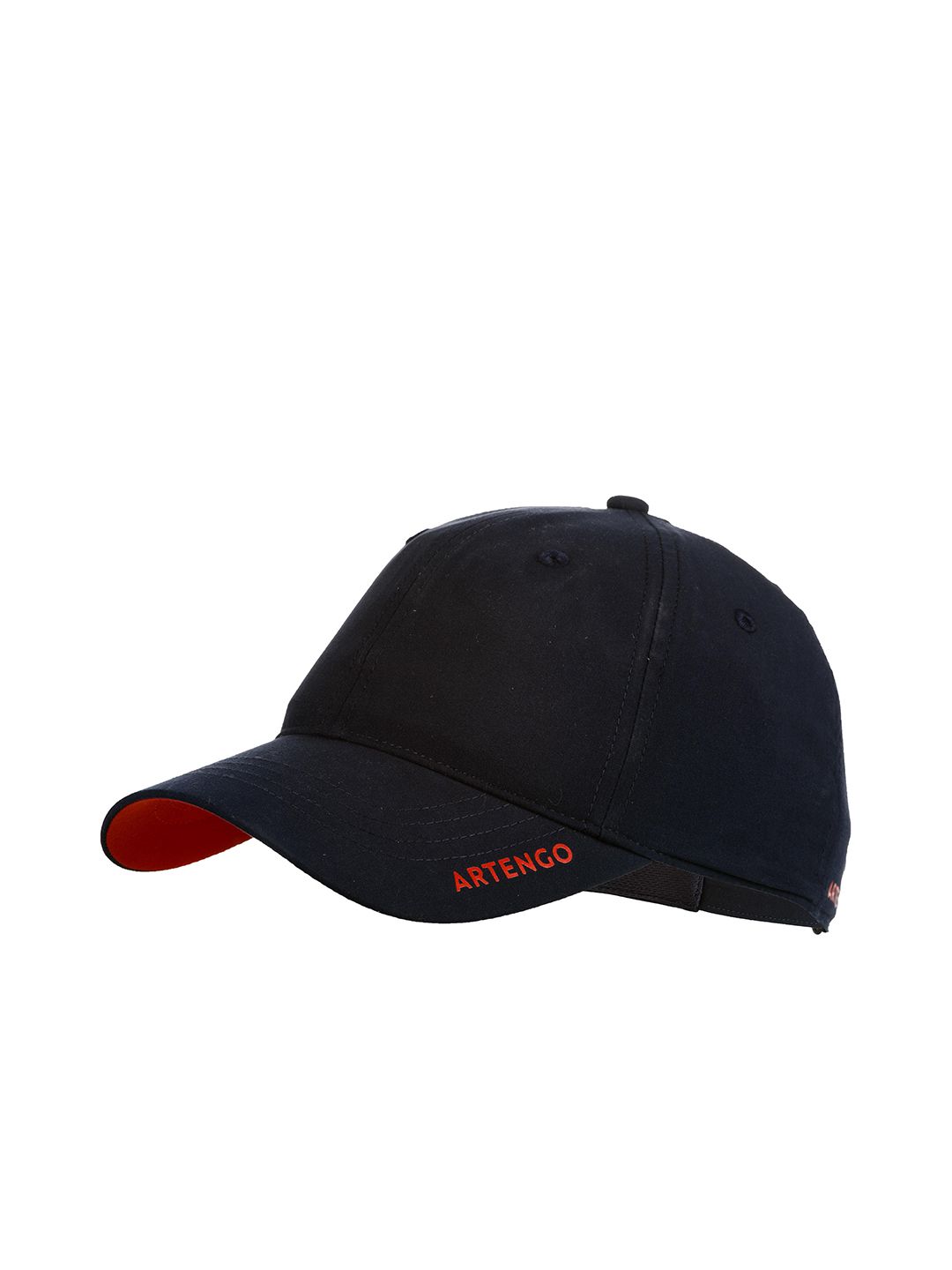 Artengo By Decathlon Unisex Navy Blue & Red Solid Baseball Cap Price in India