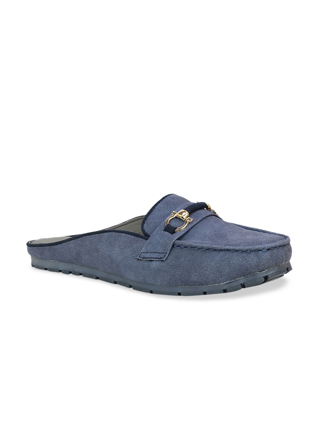 Inc 5 Women Blue Solid Mules