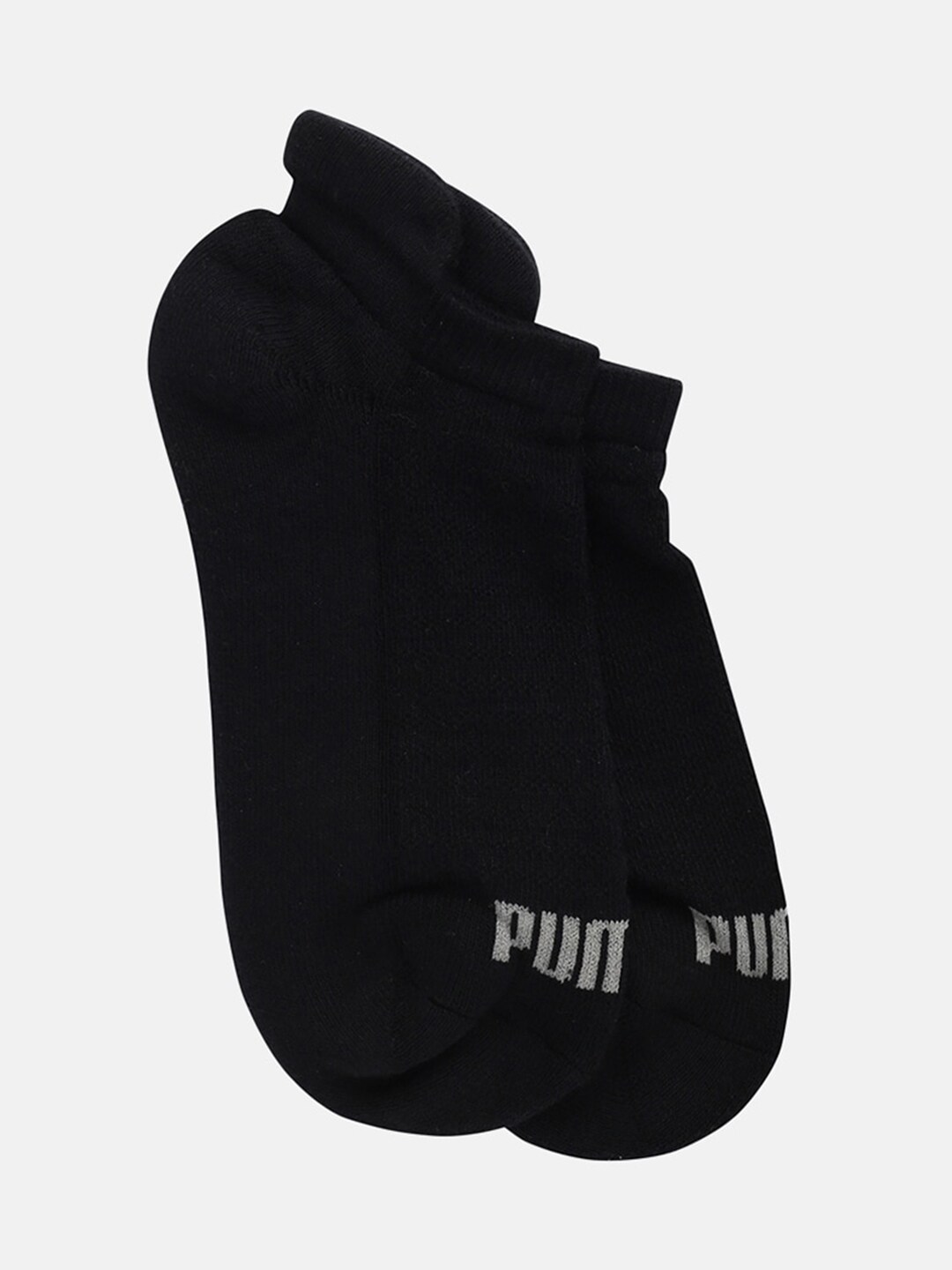 Puma Adults Black Pack of 2 Solid Ankle Length Socks Price in India