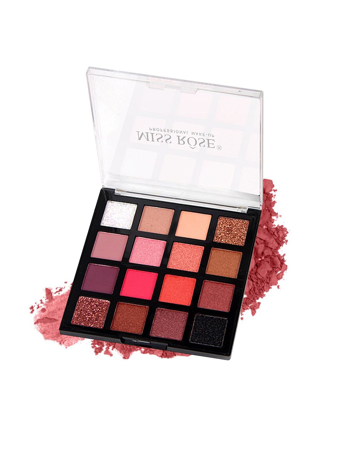 MISS ROSE 16 Highly Pigmented Colour Glitter & Matte Eyeshadow Palette Price in India