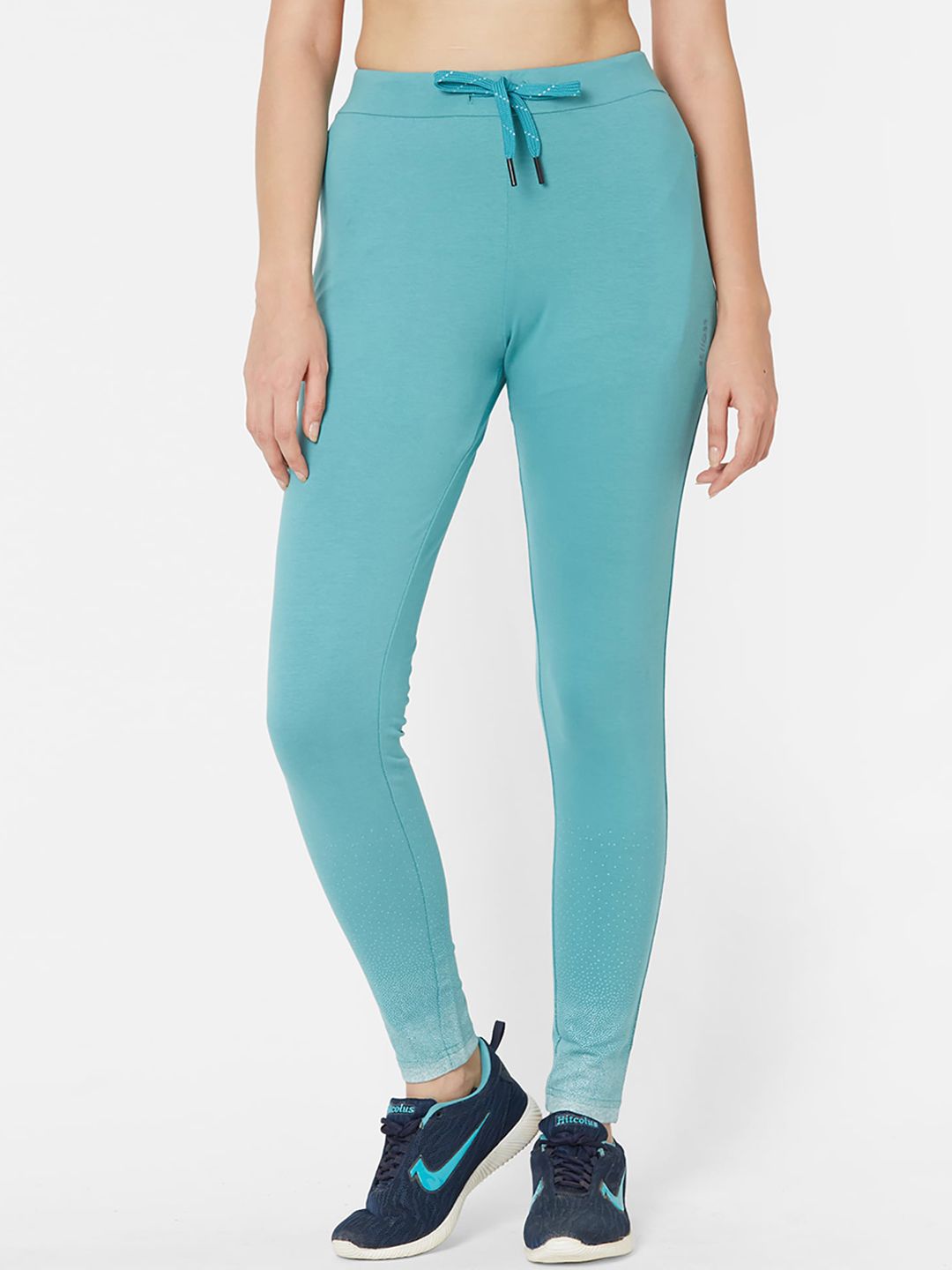 Sweet Dreams Women Sea Green Solid Slim-Fit Track Pants Price in India
