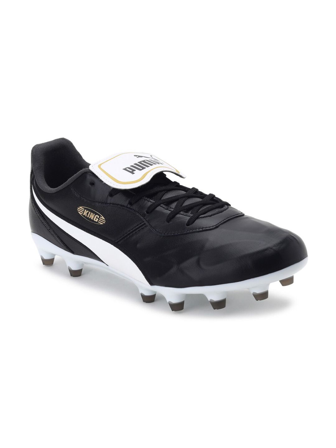 Puma Unisex Black Leather KING Top FG  Football Shoes Price in India