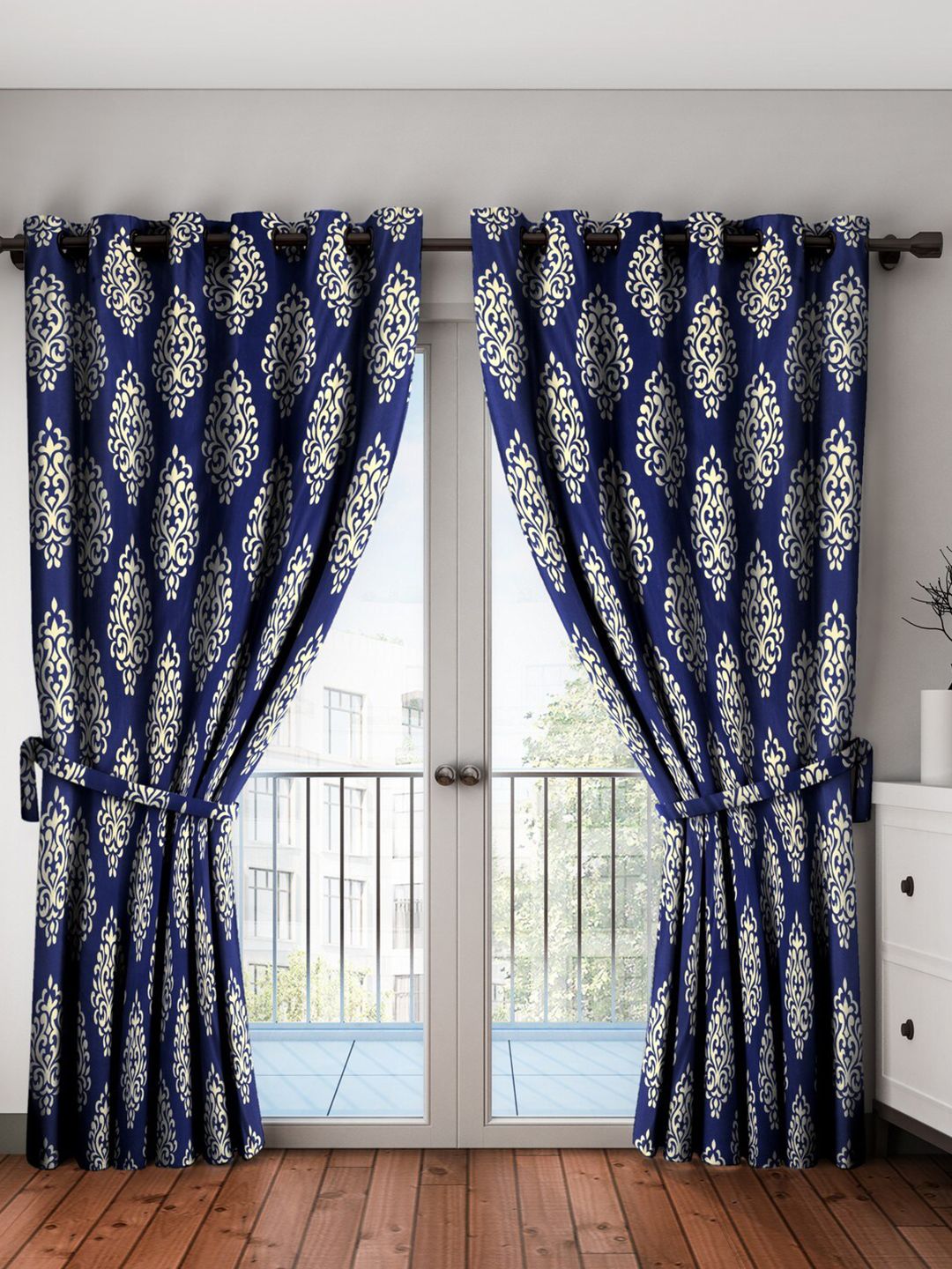 Home Sizzler Unisex Blue Ethnic Motifs Price in India