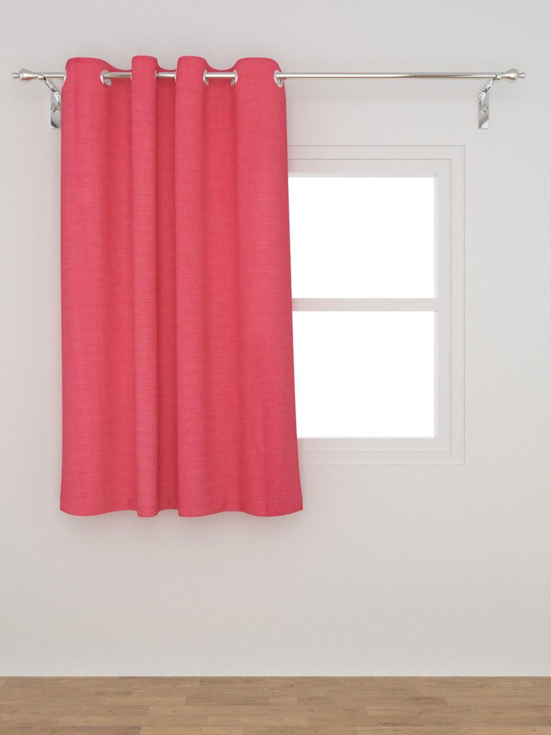 Home Centre Red Semi-Blackout Window Curtain Price in India