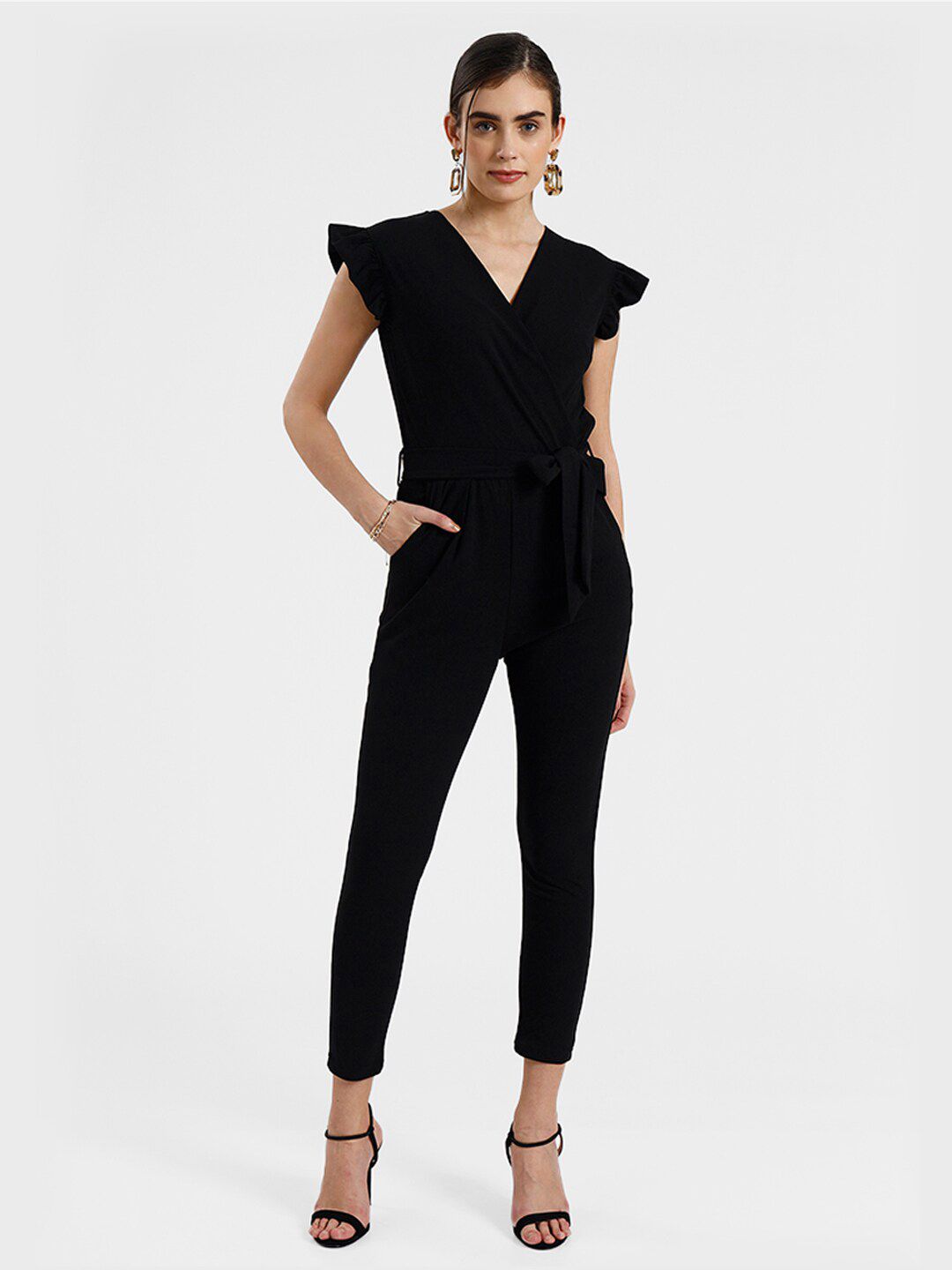 iki chic Black Basic Jumpsuit Price in India