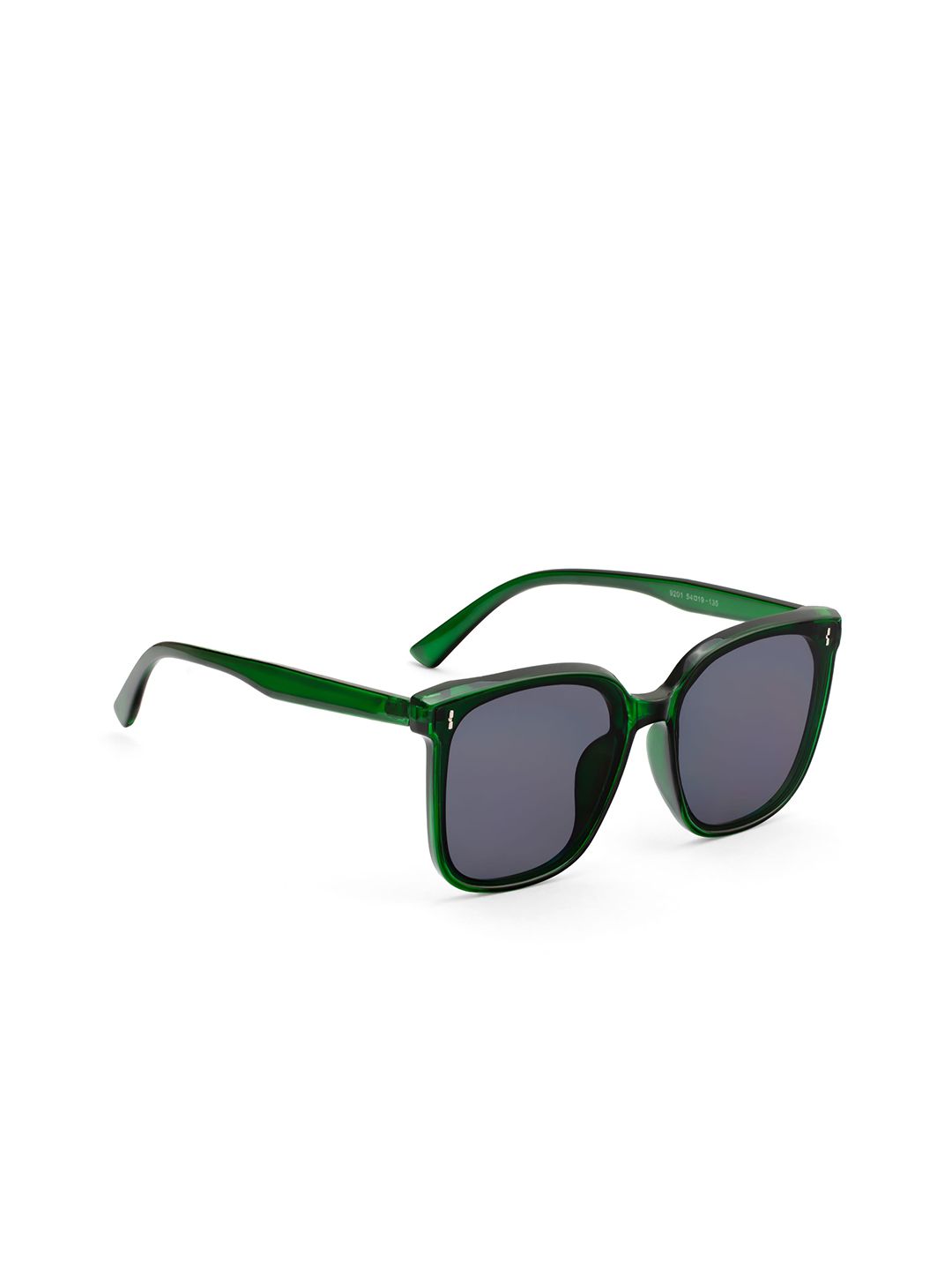 ROYAL SON Unisex Black Lens & Green Square Sunglasses with UV Protected Lens CHI00111-C3 Price in India