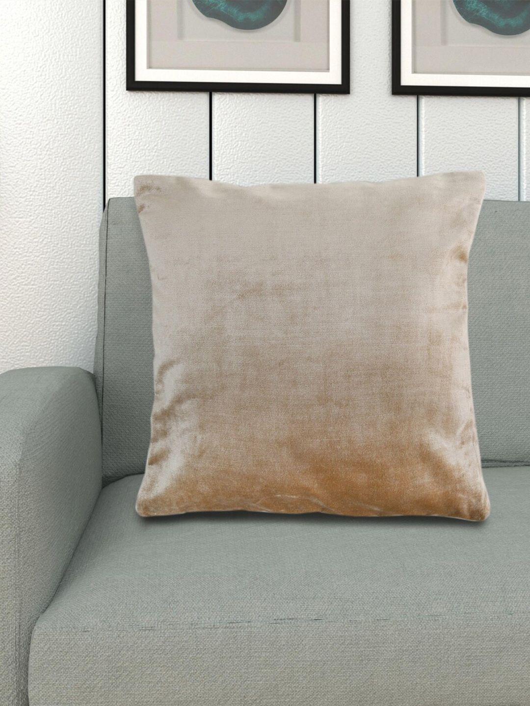 Home Centre Beige Marshmallow Textured Square Cushion Covers Price in India