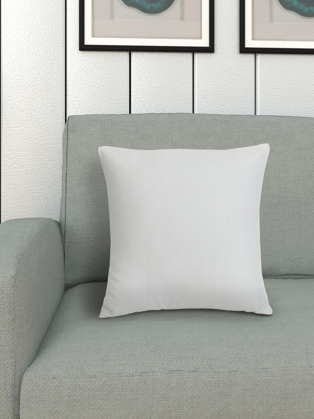 Home Centre White Set of 5 Square Cushion Covers Price in India