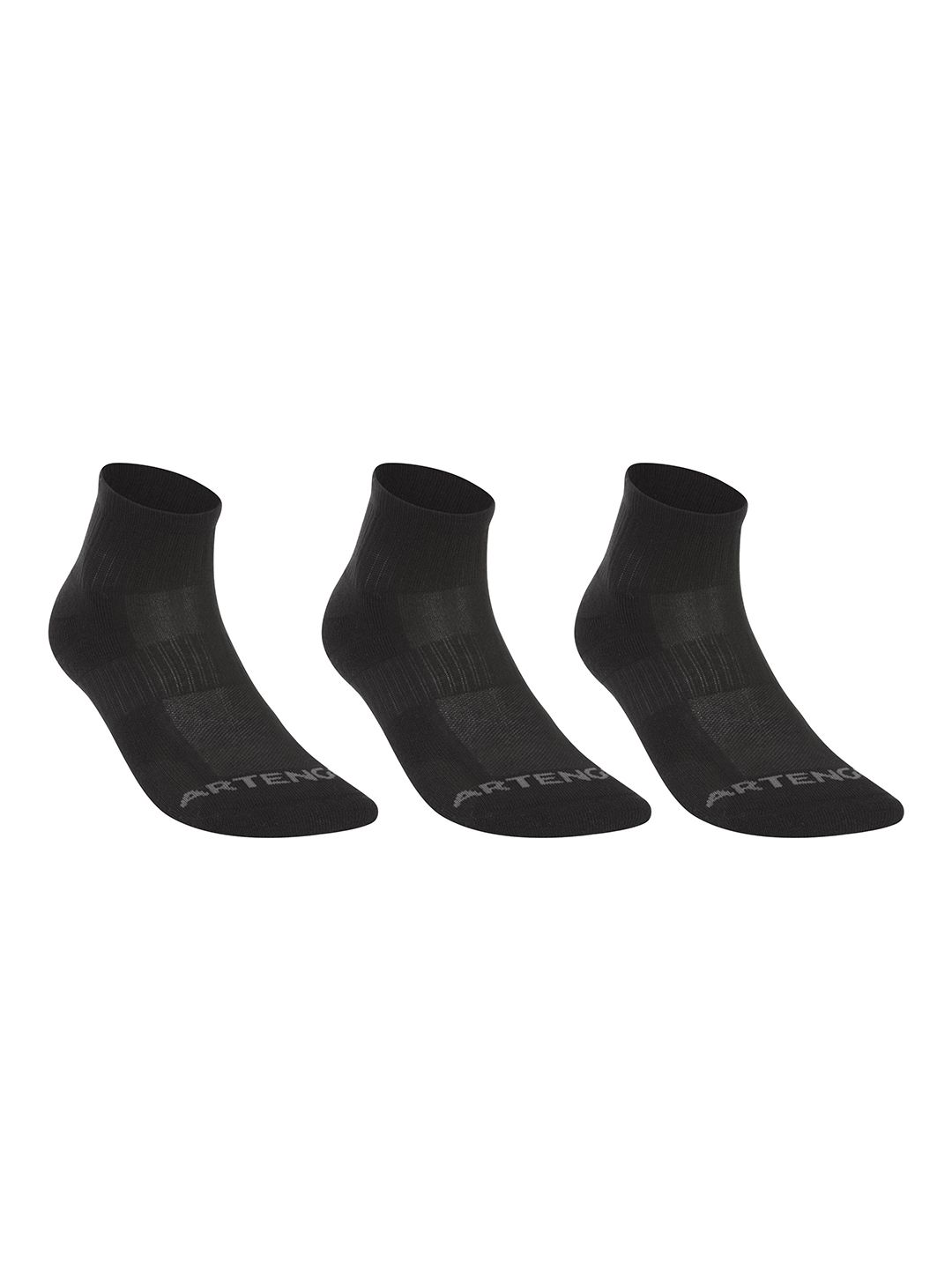 Artengo By Decathlon Unisex Pack Of 3 Brown Solid Ankle Length Socks Price in India