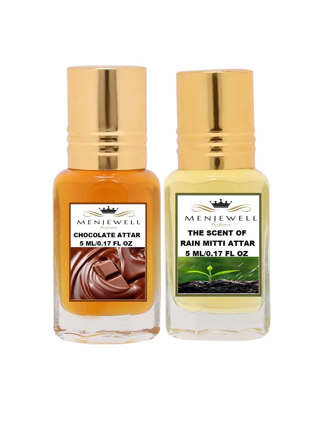 Menjewell Set of 2 Chocolate & The Scent Rain Mitti Attar Price in India