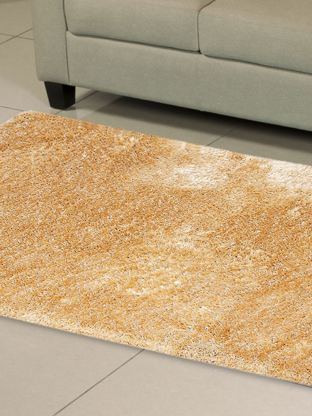 Home Centre Beige Eyelash Textured Area Carpet Price in India