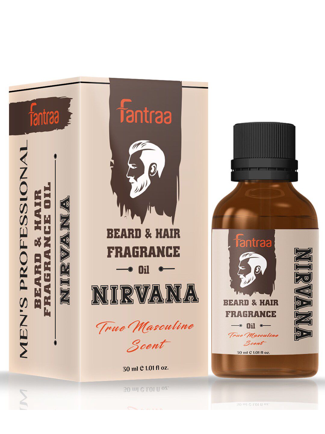 Fantraa Nirvana Men Beard & Hair Fragrance Oil 30 ml