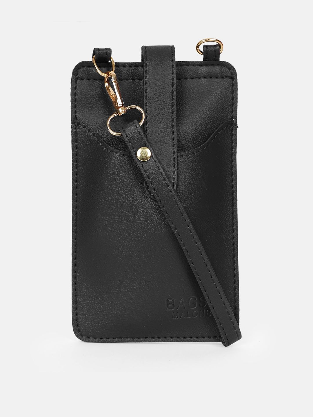 Bagsy Malone Black Structured Sling Bag Price in India