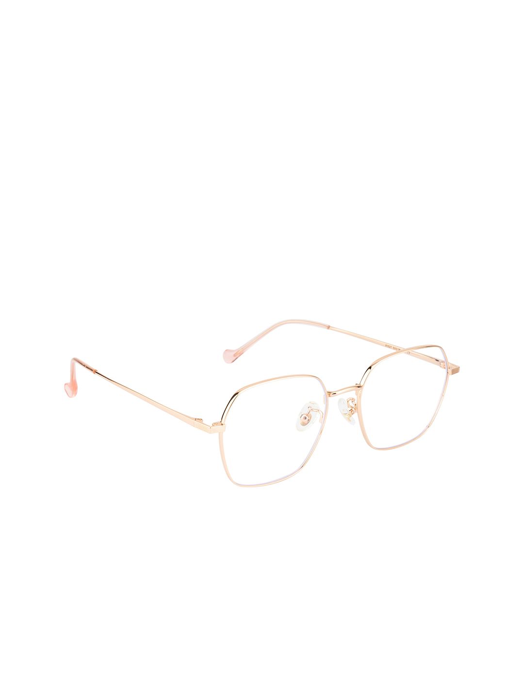 Ted Smith Unisex Rose Gold Full Rim Square Frames Price in India