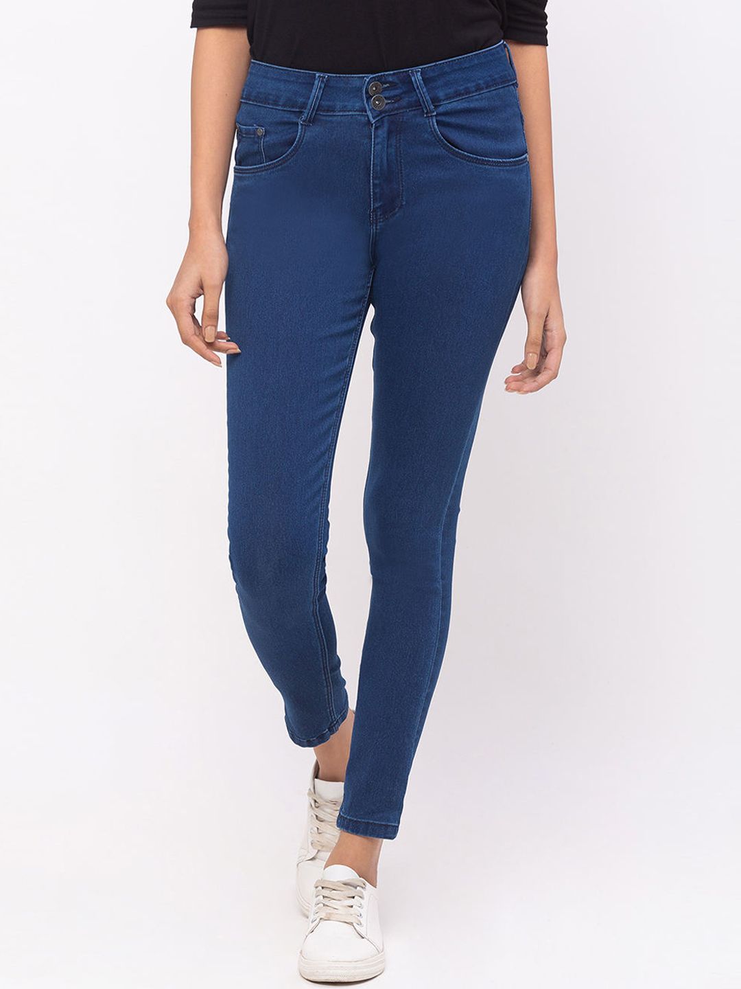 ZOLA Women Blue Slim Fit Mid Rise Jeans Price in India