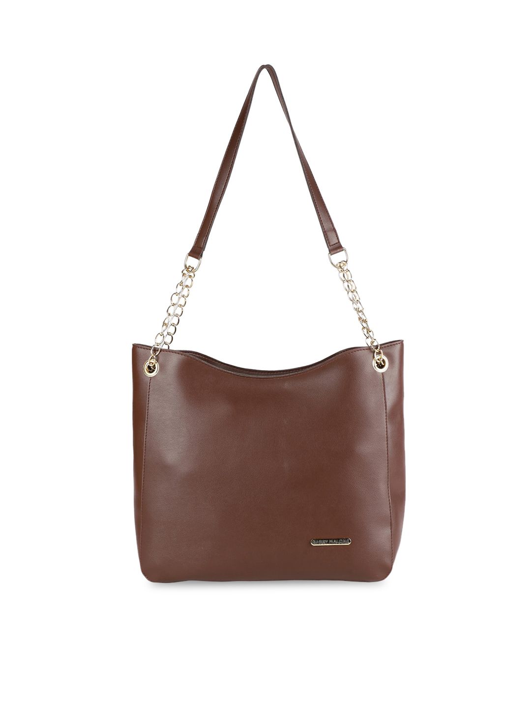 Bagsy Malone Brown PU Shopper Tote Bag Price in India