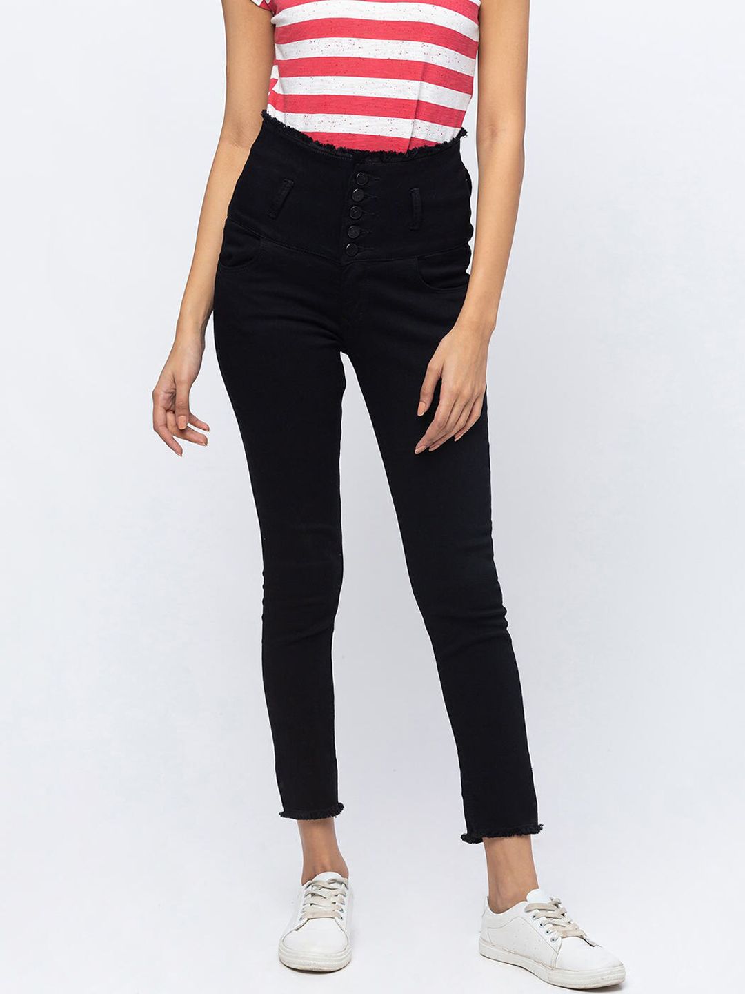 ZOLA Women Black Slim Fit Jeans Price in India