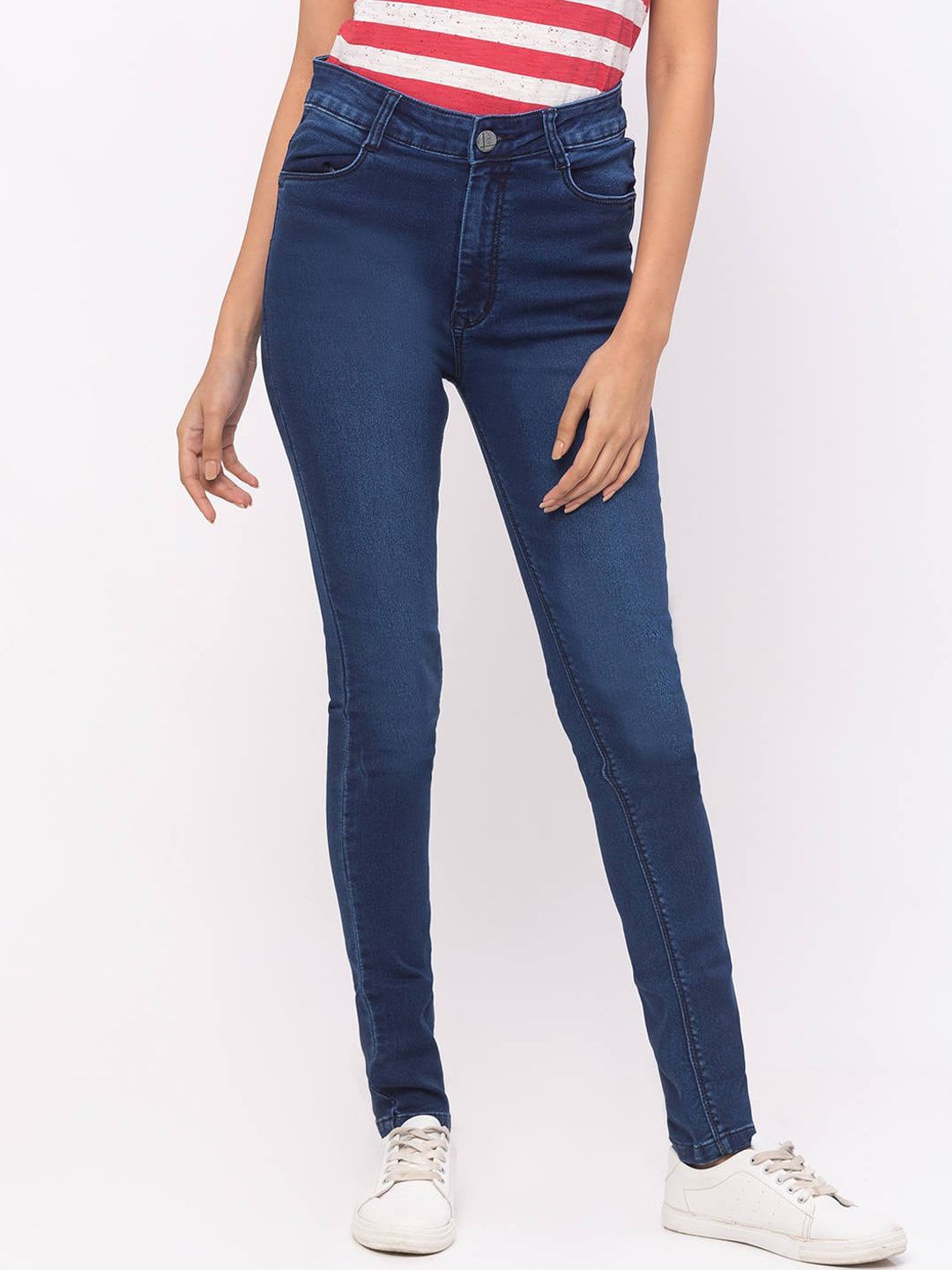 ZOLA Women Blue Mid-Rise Slim Fit Ankle Length  Jeans Price in India