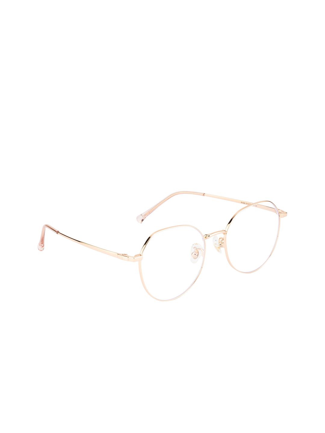 Ted Smith Unisex Rose Gold Full Rim Round Frames Price in India