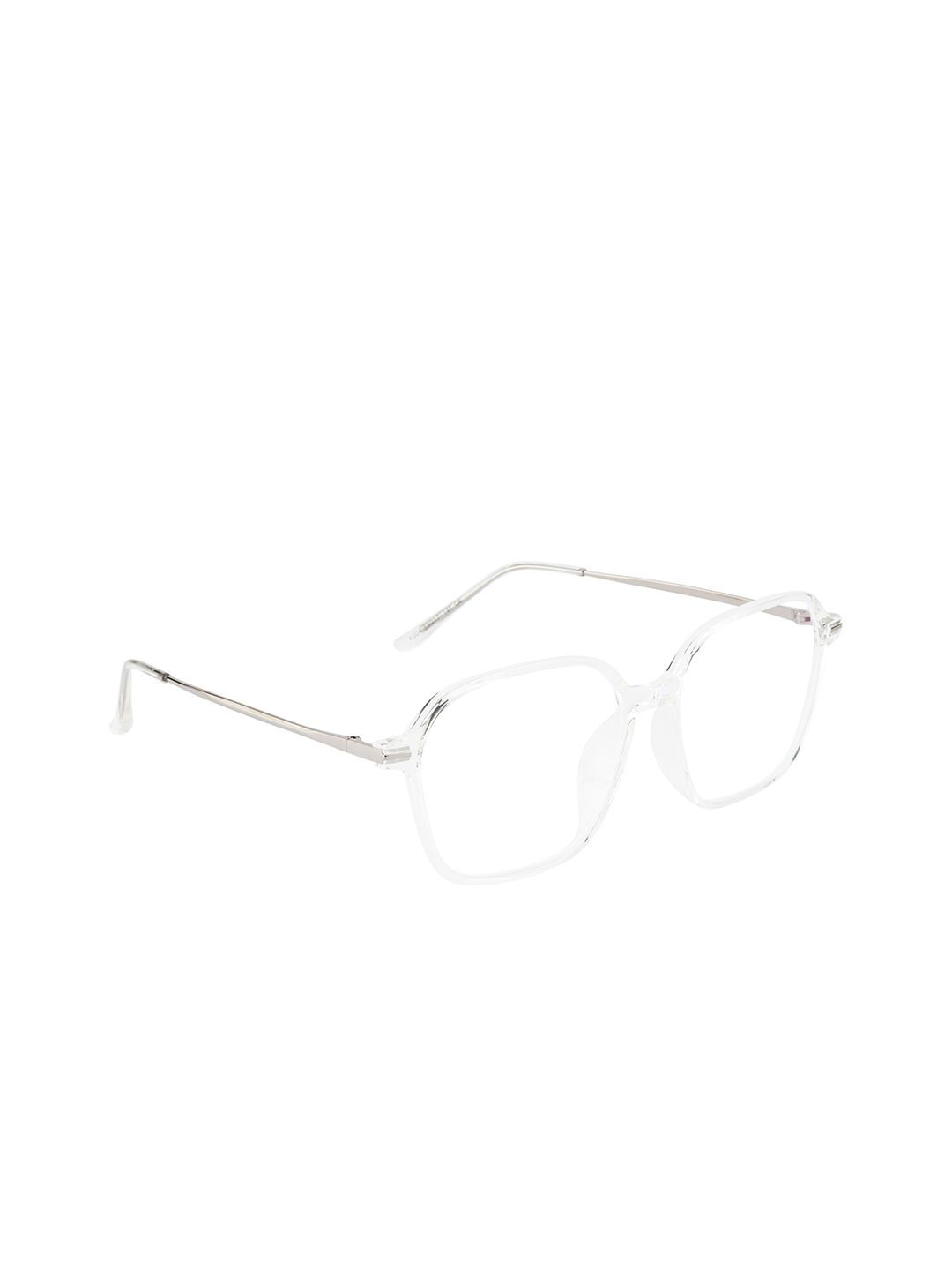 Ted Smith Silver & Transparent Full Rim Square Frames TSI-F004_C4 Price in India