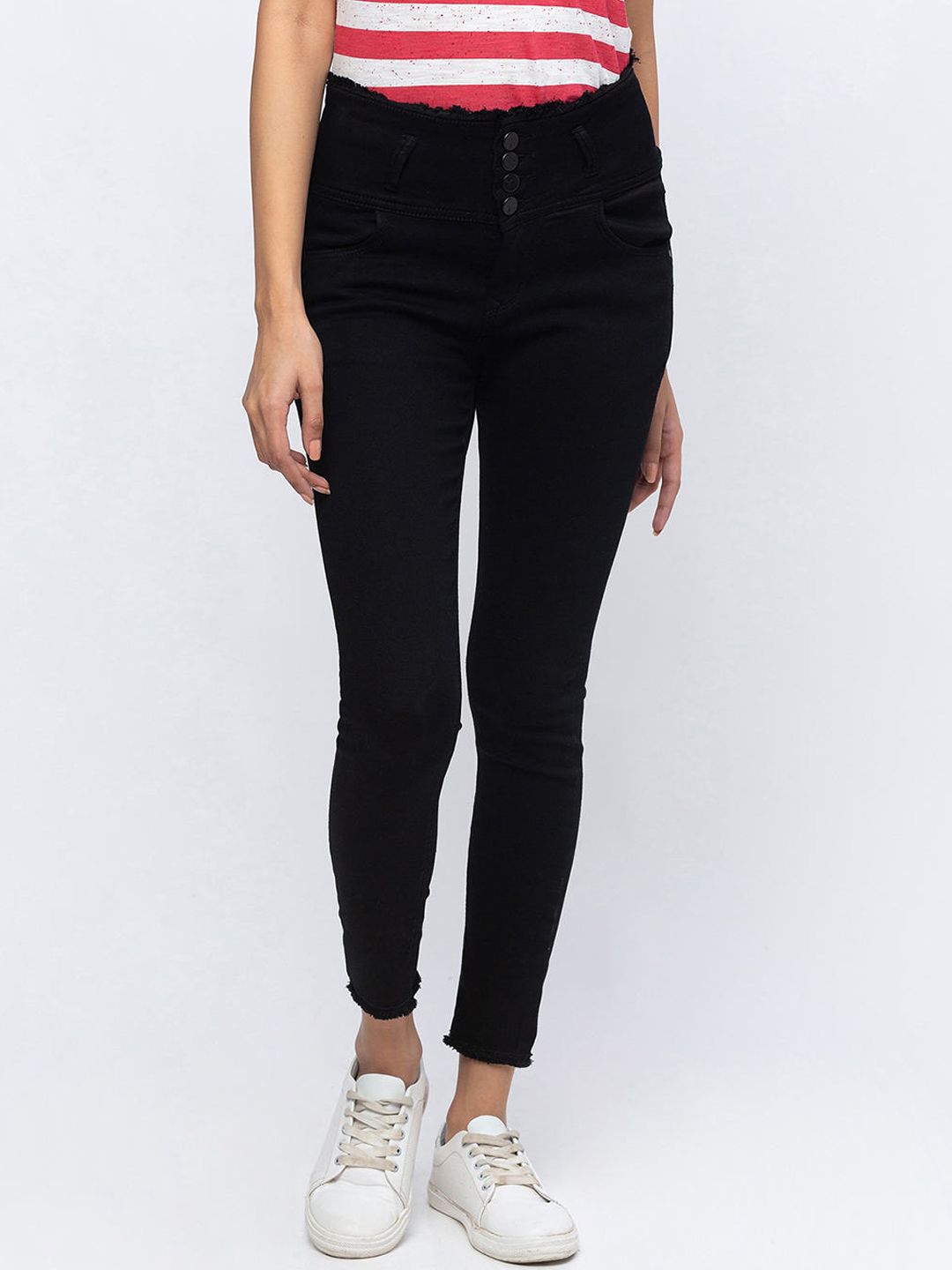 ZOLA Women Black Slim Fit Jeans Price in India