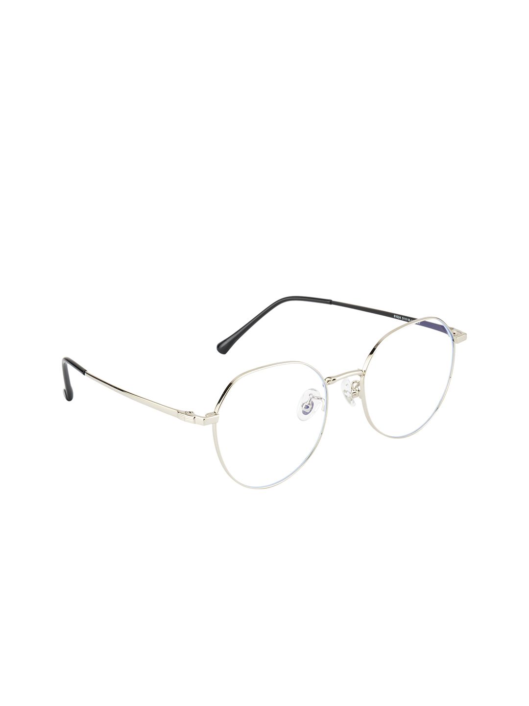 Ted Smith Unisex Gold Solid Round Frames Price in India