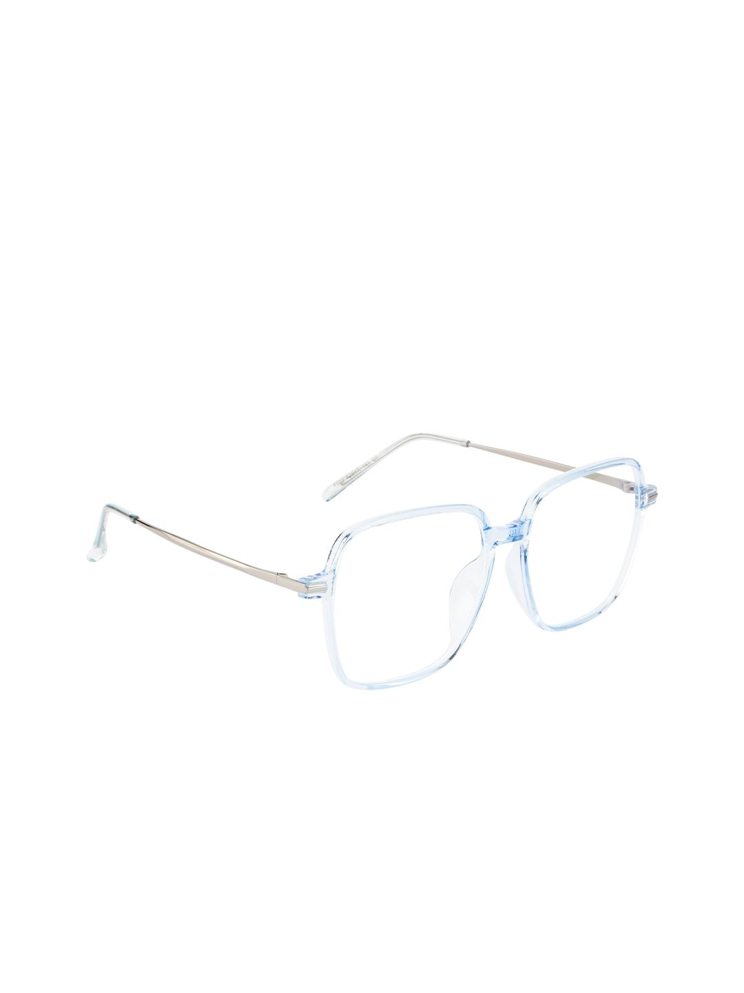 Ted Smith Unisex Blue & Silver-Toned Full Rim Wayfarer Frames TSI-F003_C7 Price in India