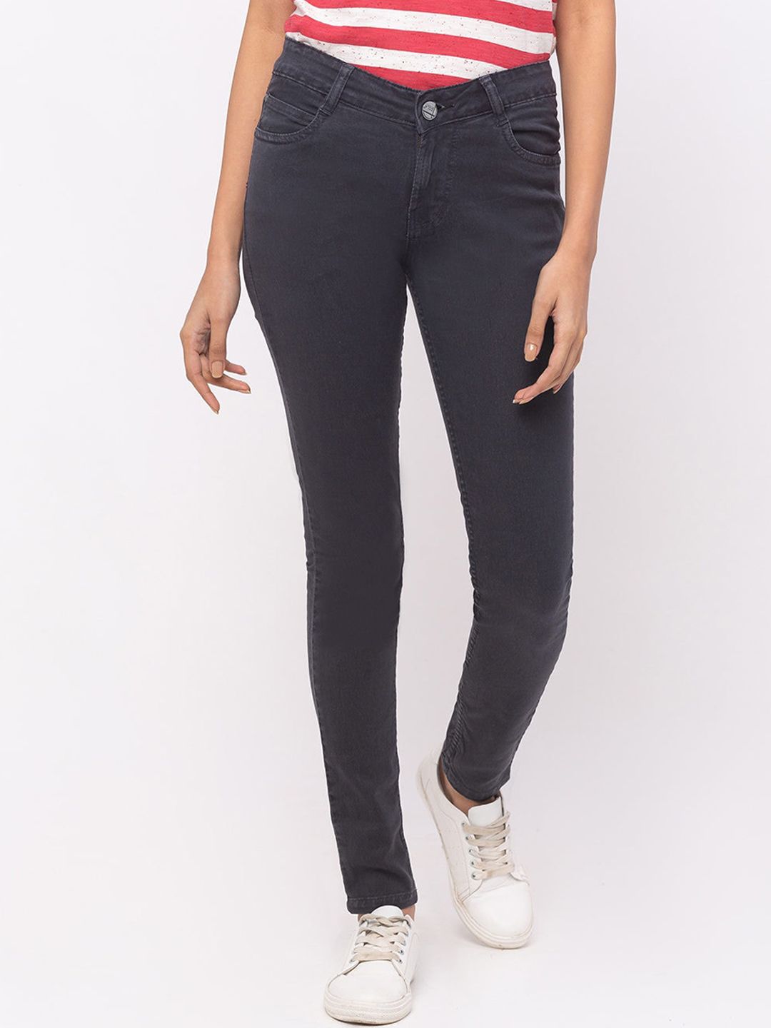 ZOLA Women Grey Slim Fit Jeans Price in India