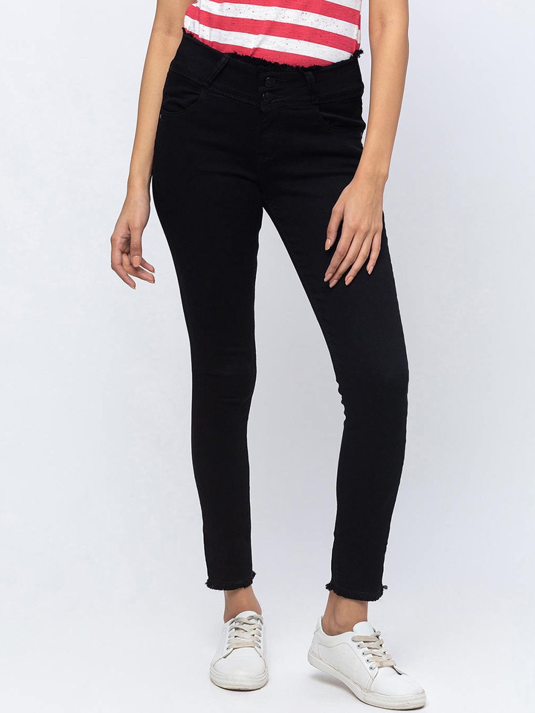 ZOLA Women Black Slim Fit Jeans Price in India