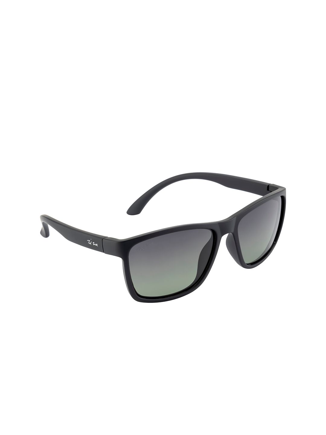 Ted Smith Unisex Green Polarised lens Full Rim Wayfarer Sunglasses Price in India