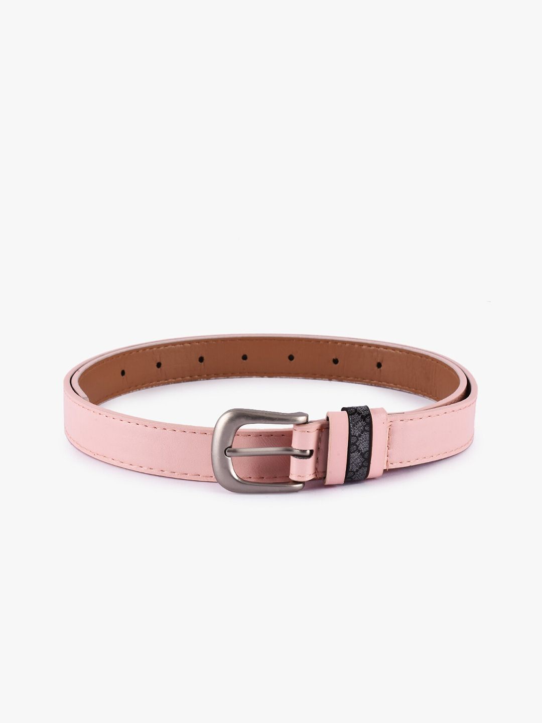 BuckleUp Women Pink Textured Belt Price in India