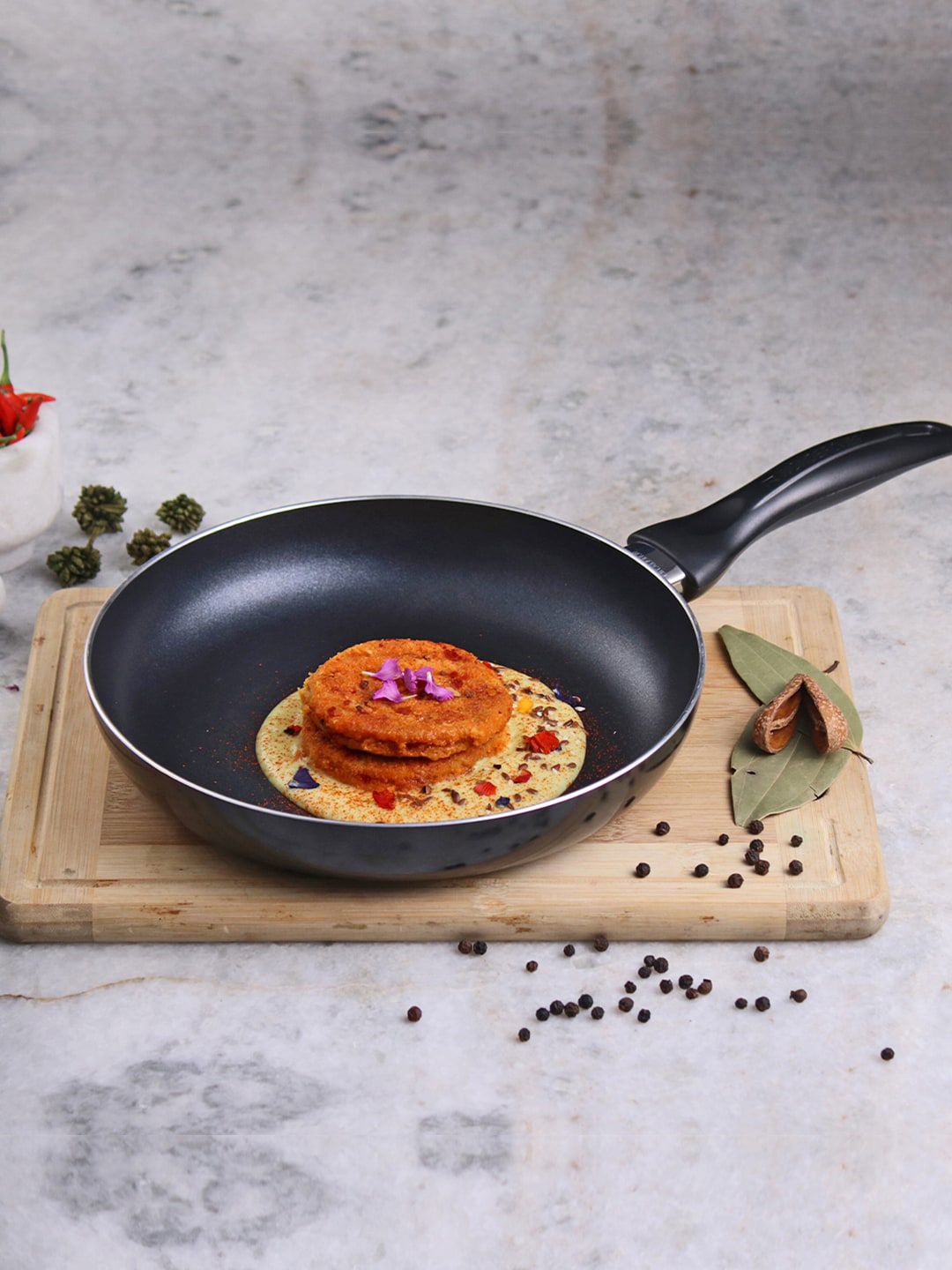 Wonderchef Black Solid Ultra Non-Stick Fry Pan Price in India