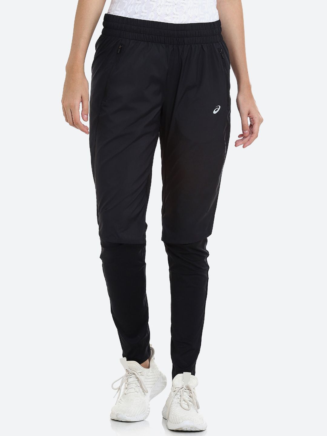 ASICS Women Black Solid Race Track Pants Price in India