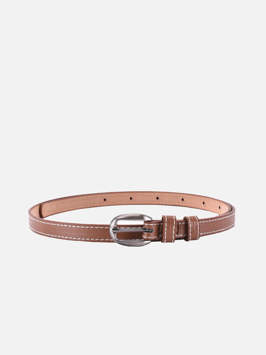 BuckleUp Women Brown Textured Belt Price in India