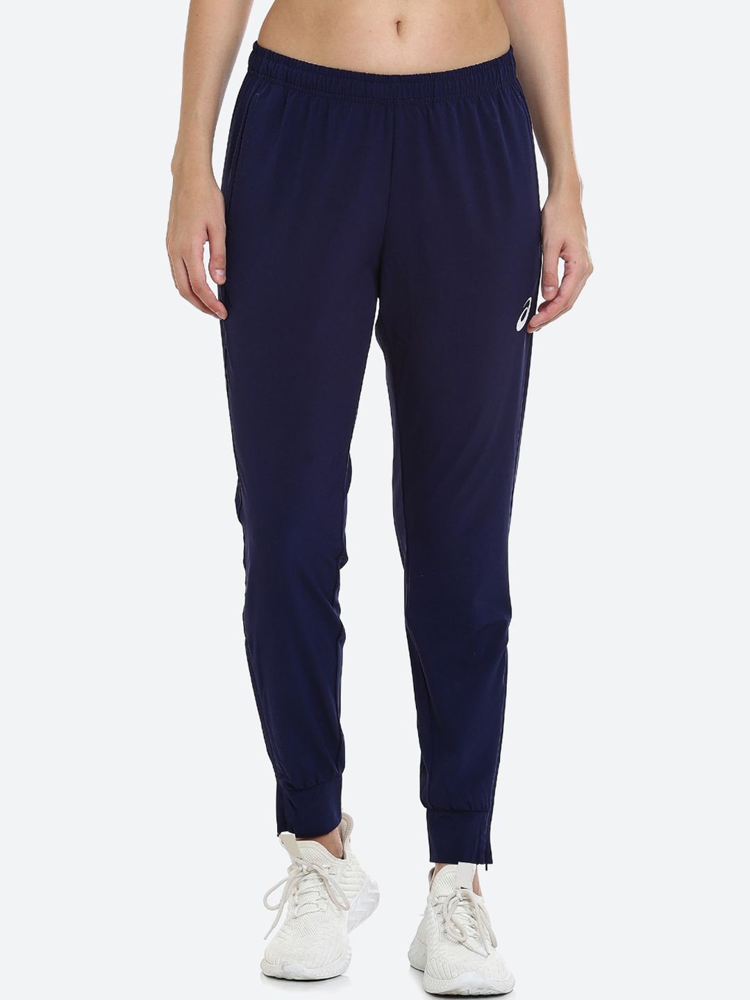 ASICS Match W Woven   Women Navy Blue Solid Outdoor Sports Joggers Price in India