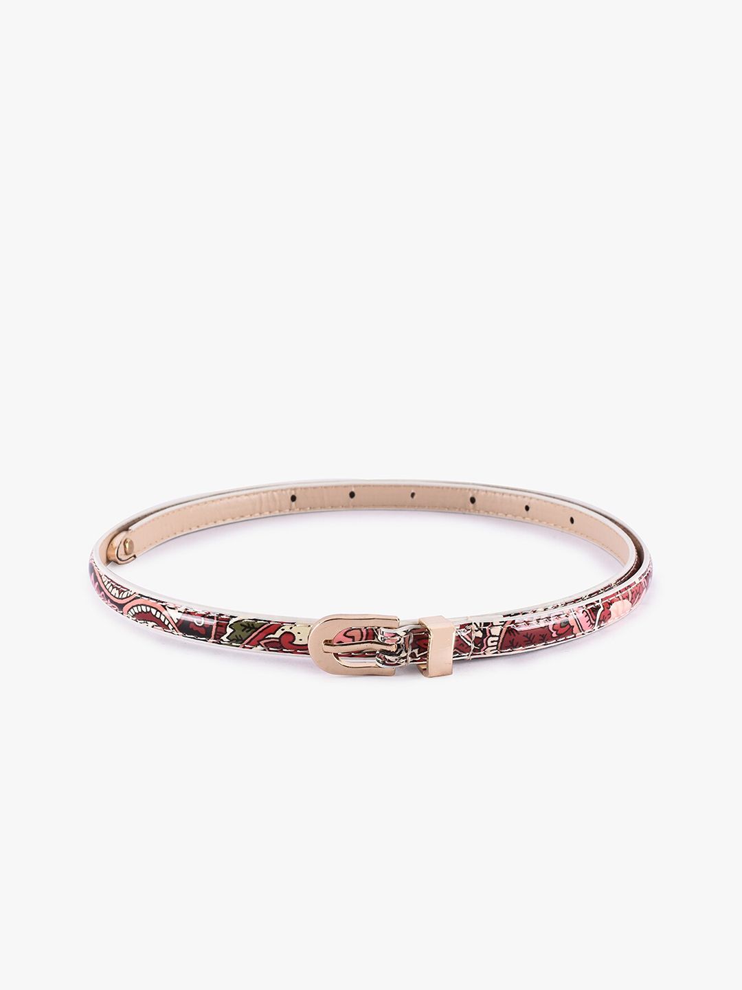 BuckleUp Women Brown Printed Belt Price in India