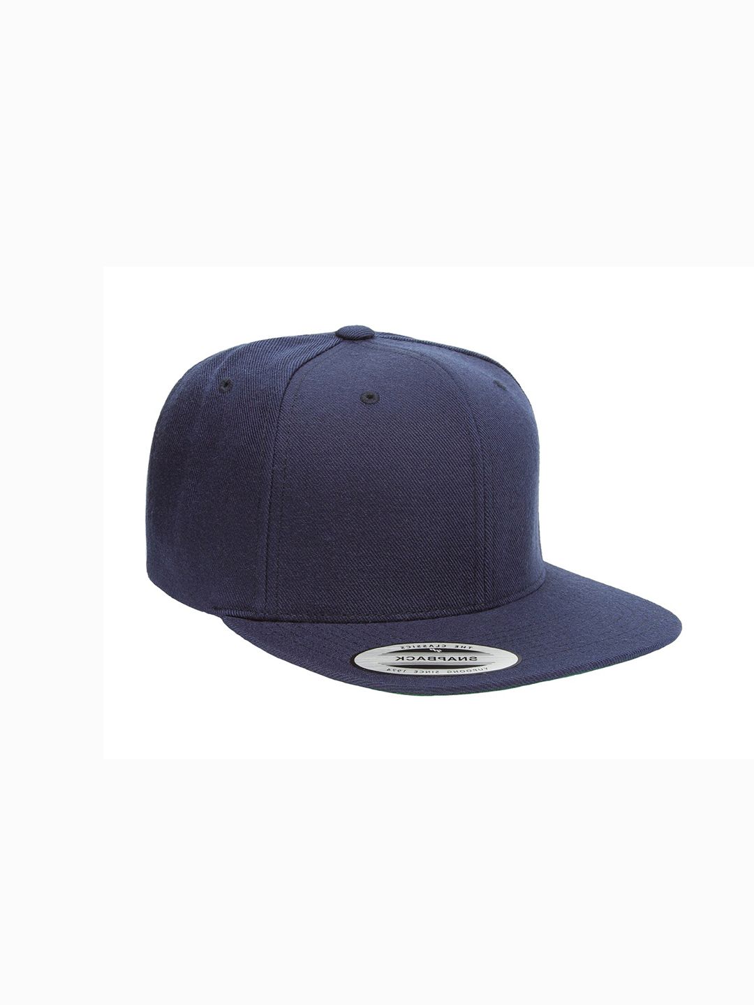 FLEXFIT Unisex Navy Blue Printed Snapback Cap Price in India