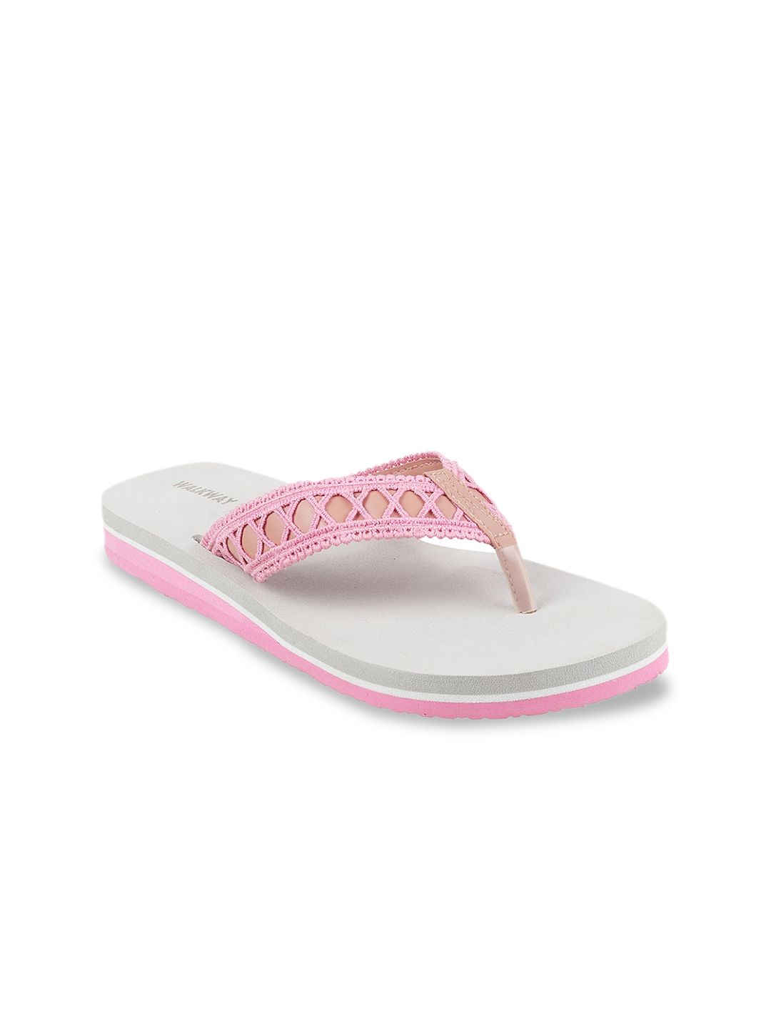WALKWAY by Metro Women Pink Thong Flip-Flops Price in India