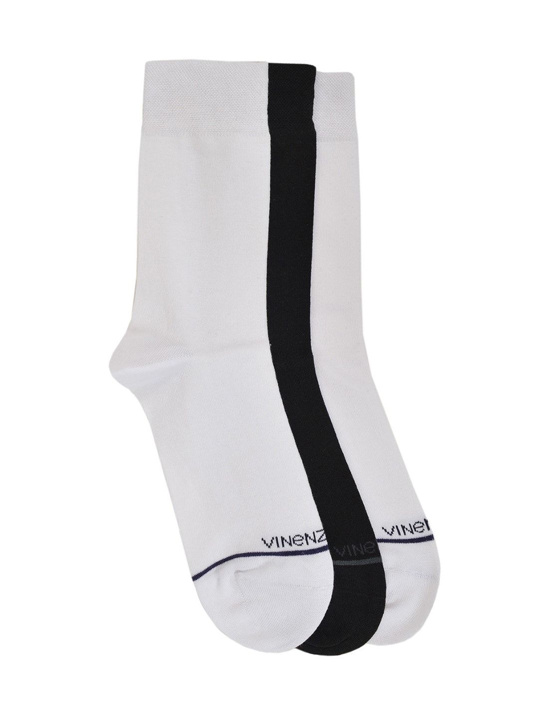 VINENZIA Men Pack of 3 Assorted Calf-Length Socks