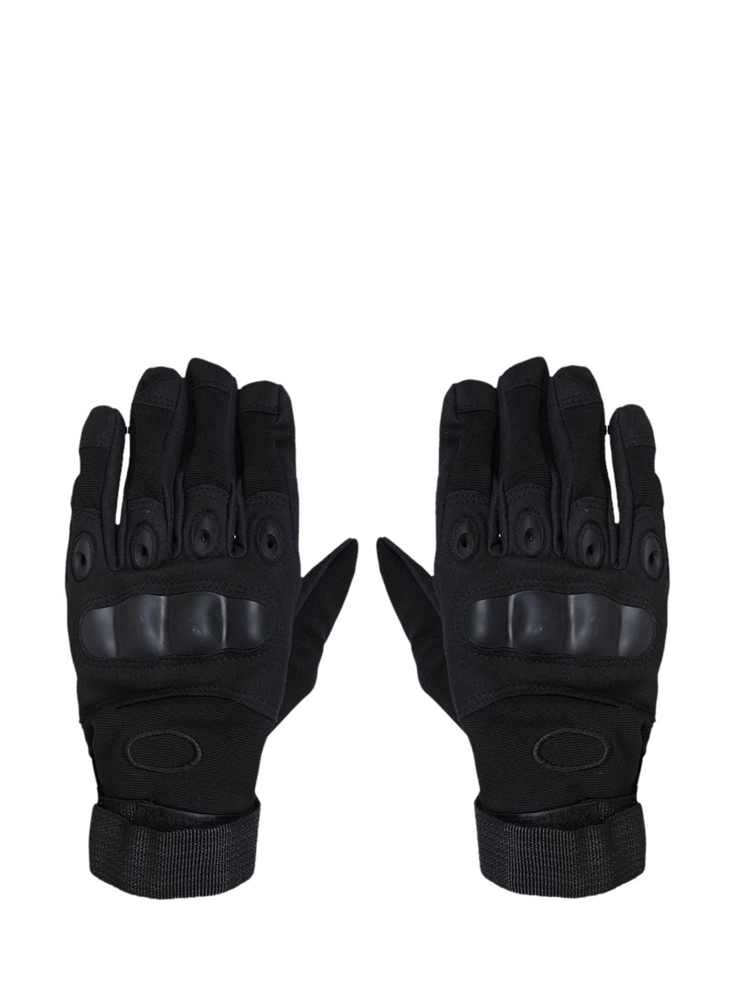 FabSeasons Unisex Black Solid Full-Finger Anti-Slip Gloves Price in India