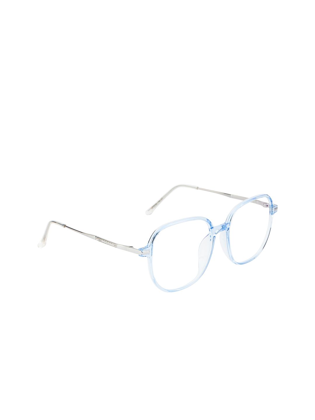 Ted Smith Unisex Blue & Silver-Toned Full Rim Square Frames Price in India