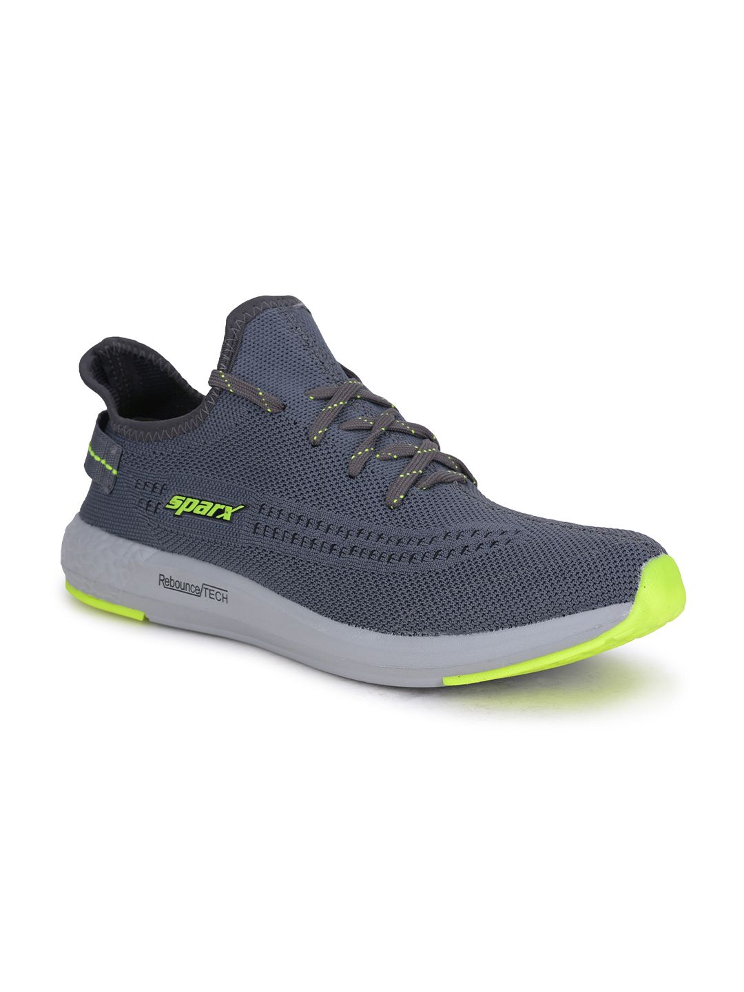 Sparx Men Grey Mesh Running Non-Marking Shoes