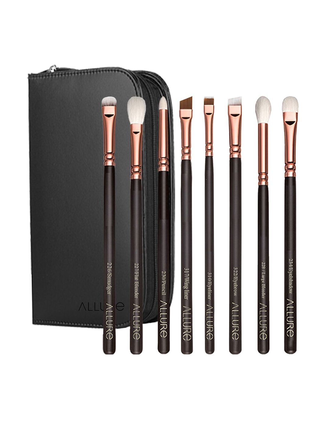 ALLURE Essential Set of 8 Professional Eye Brushes - RGKE 08 Price in India