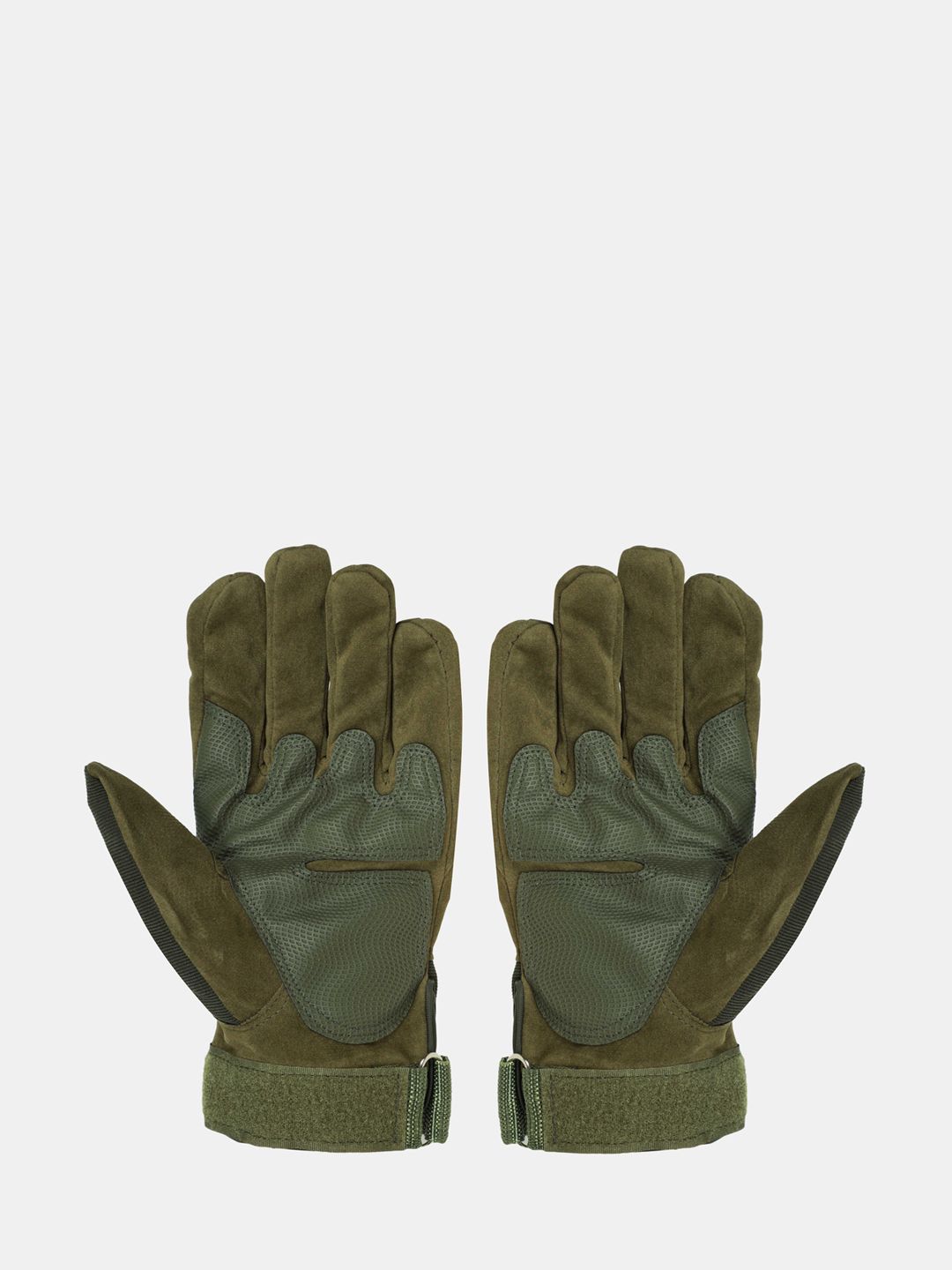 FabSeasons Unisex Green Solid Full Finger Anti-Slip Gloves Price in India