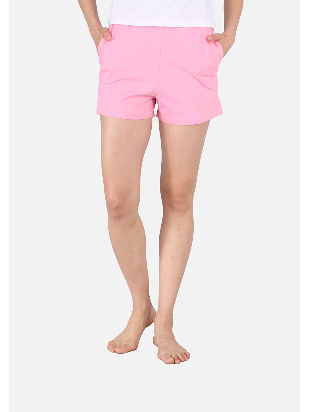 The Dry State Women Pink Lounge Shorts Price in India