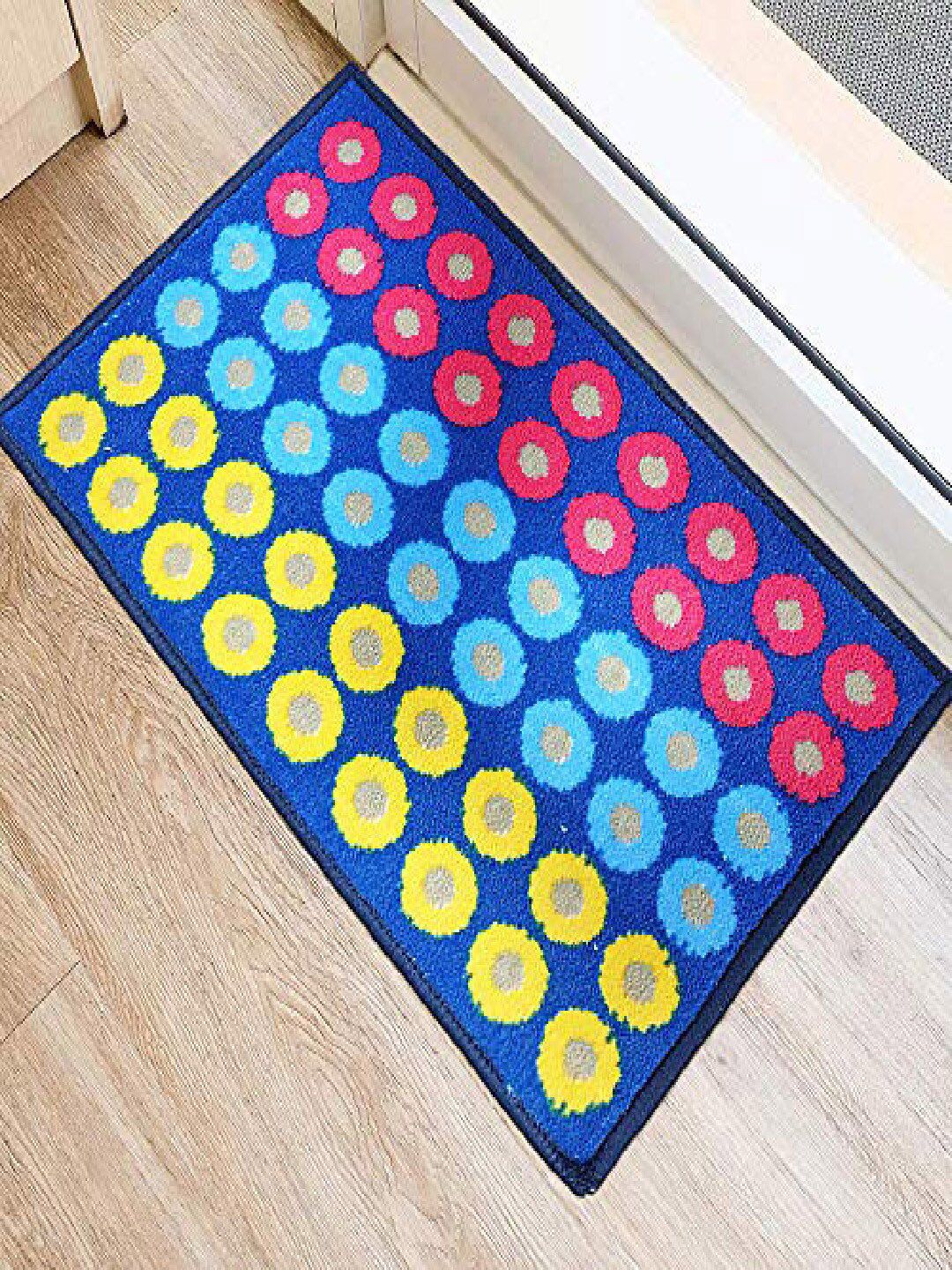 Status Blue & Pink Anti-Skid Doormats Price in India